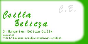 csilla belicza business card